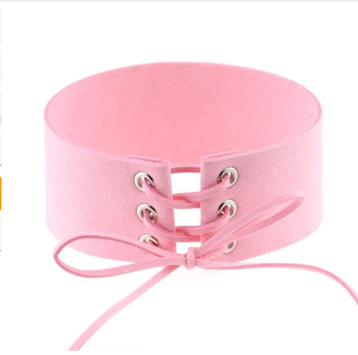 Exaggerated Punk Sexy Bondage Choker Necklace