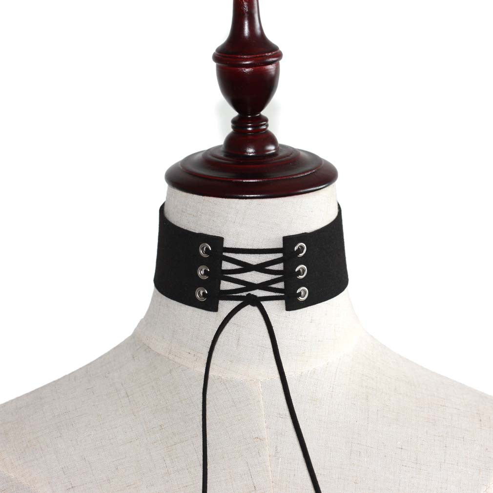 Exaggerated Punk Sexy Bondage Choker Necklace