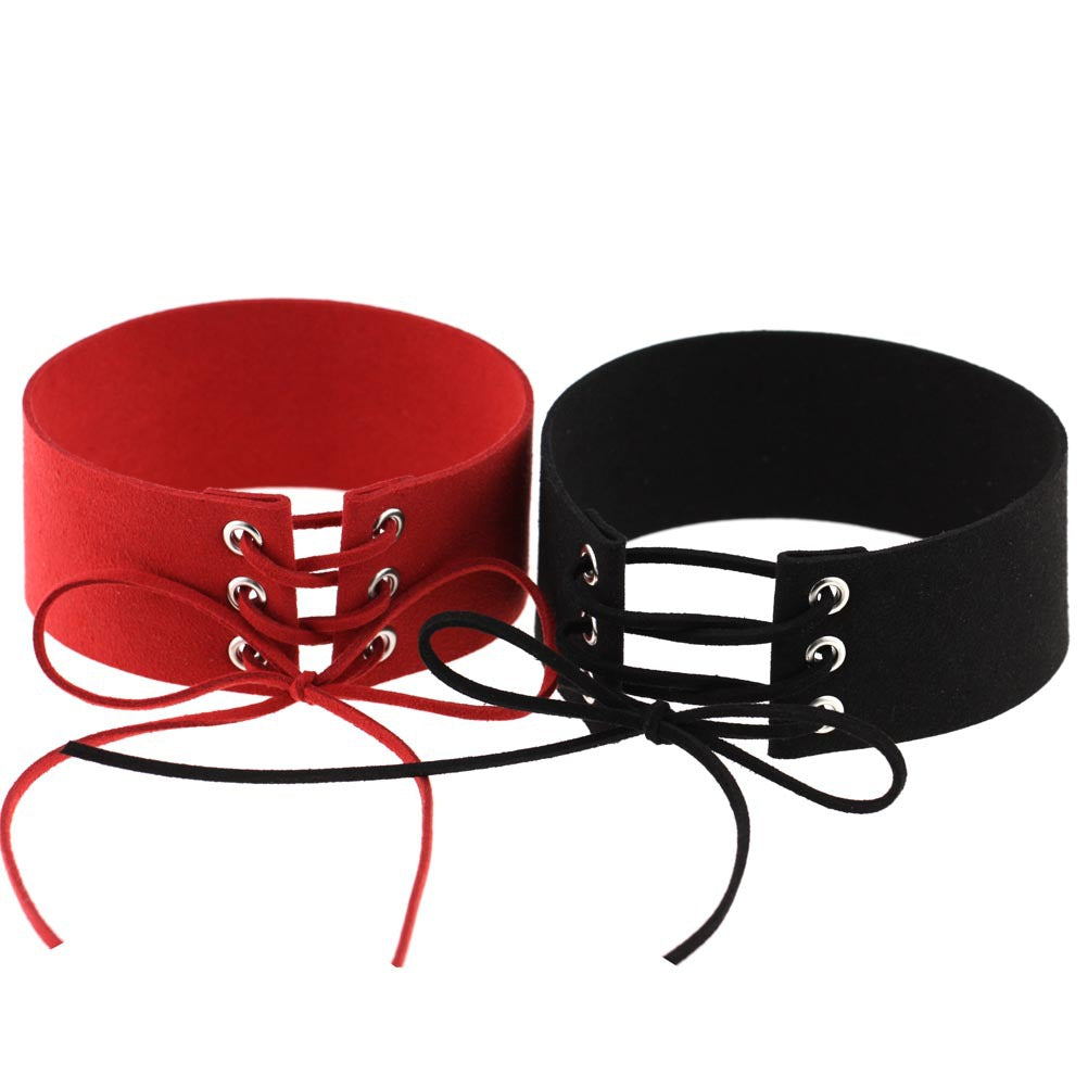 Exaggerated Punk Sexy Bondage Choker Necklace