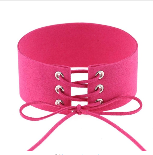 Exaggerated Punk Sexy Bondage Choker Necklace