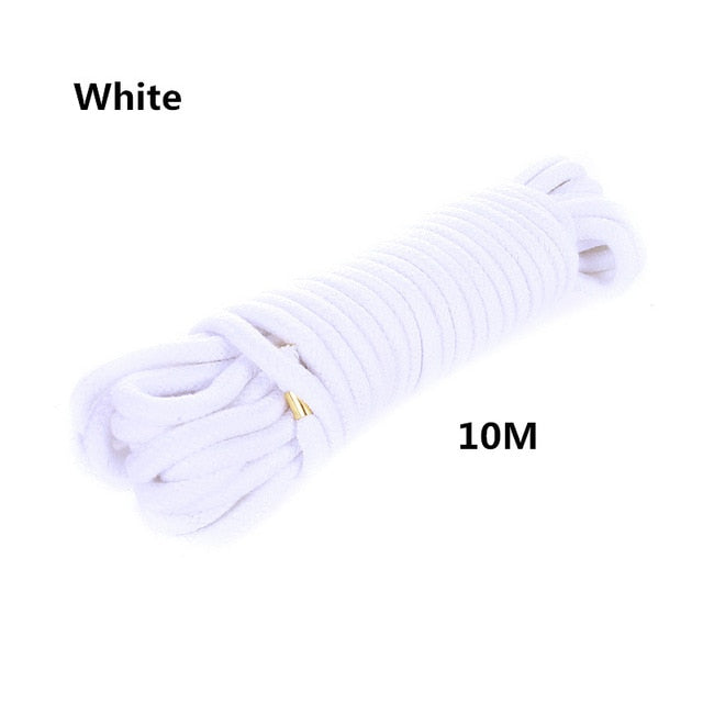 Soft Bondage Rope for Adults - 10m in 4 Colors