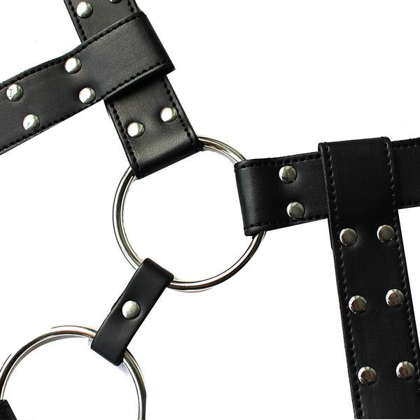 Men's Leather Corset for Adult Play and Performance