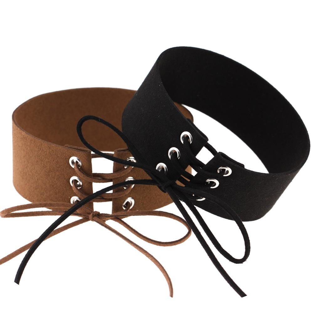 Exaggerated Punk Sexy Bondage Choker Necklace