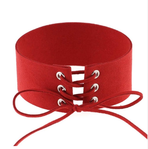 Exaggerated Punk Sexy Bondage Choker Necklace
